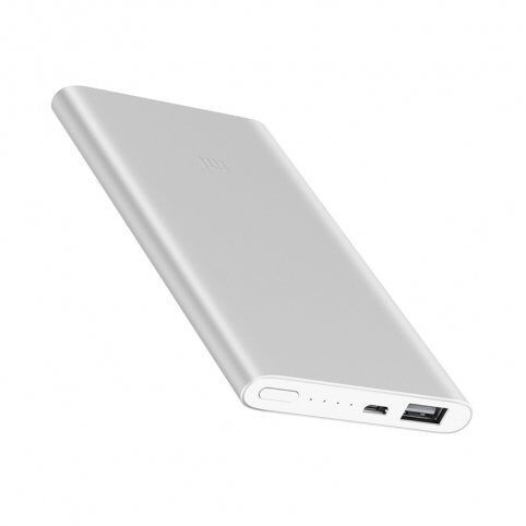 Внешний аккумулятор Xiaomi Mi Power Bank Slim 2 5000 mAh (Silver/Серебристый) - 4
