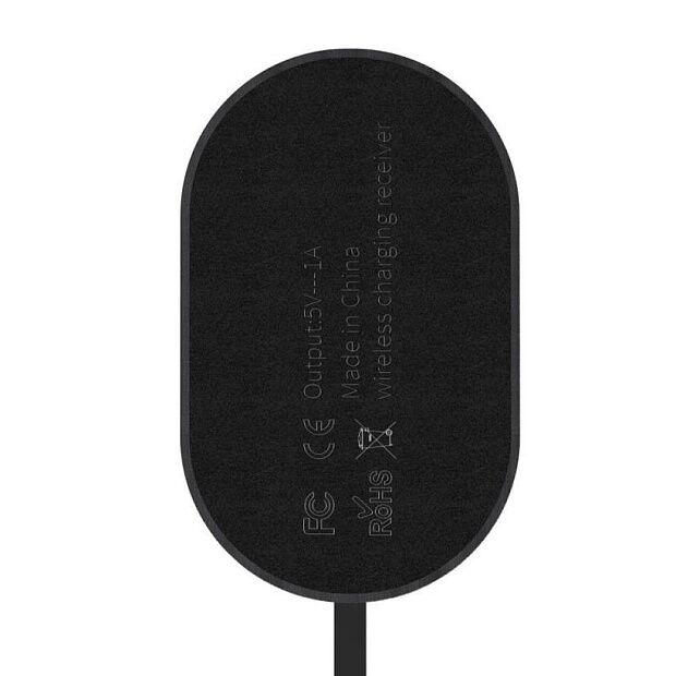 Baseus Microfiber Wireless Charging Receiver (Micro USB) (Black) - 2