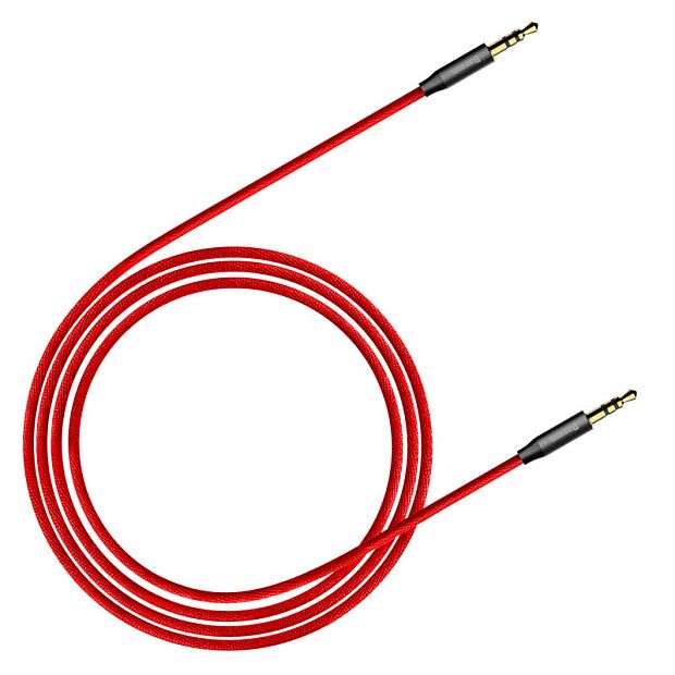 Аудио кабели Baseus Yiven Audio Cable 3.5 Male Audio M30 1M (Red-Black/Красный-Черный) - 3