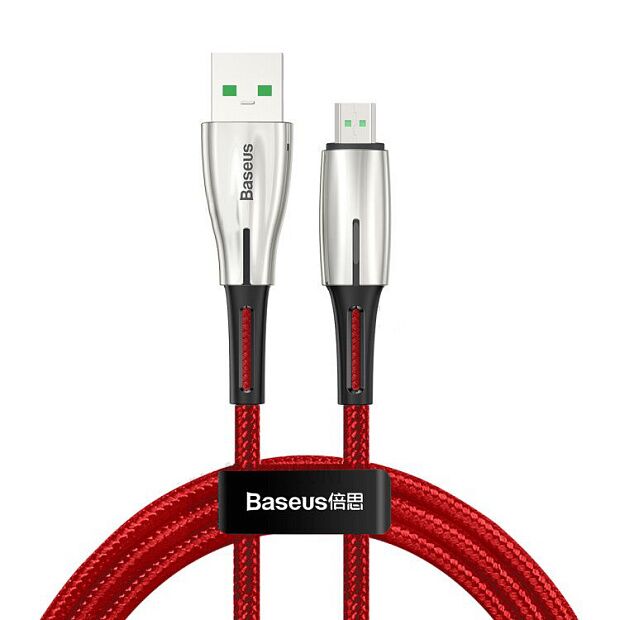 Кабель Baseus Waterdrop Cable USB For Micro 4A 1m CAMRD-B09 (Red/Красный) - 2