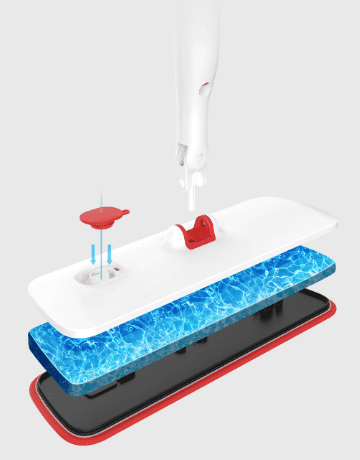 Швабра с распылителем Xiaomi Appropriate Flat Spray Mop (Silver/Серебристый) - 2