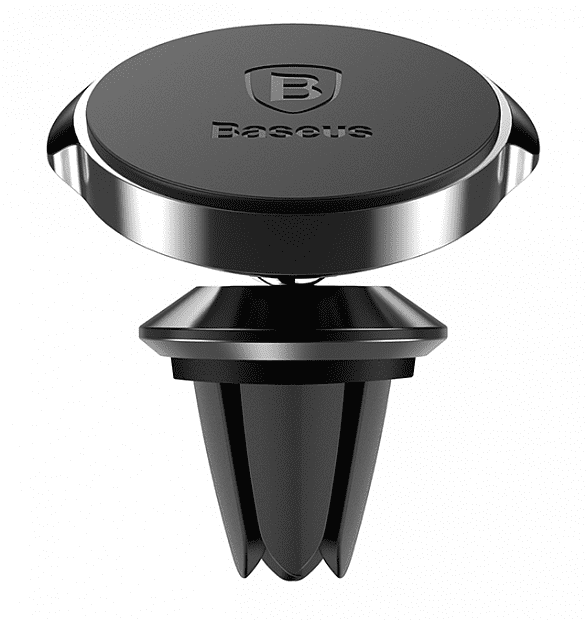 Держатель для смартфона Baseus Small Ears Series Magnetic Suction (Air Outlet) (Black/Черный) - 1